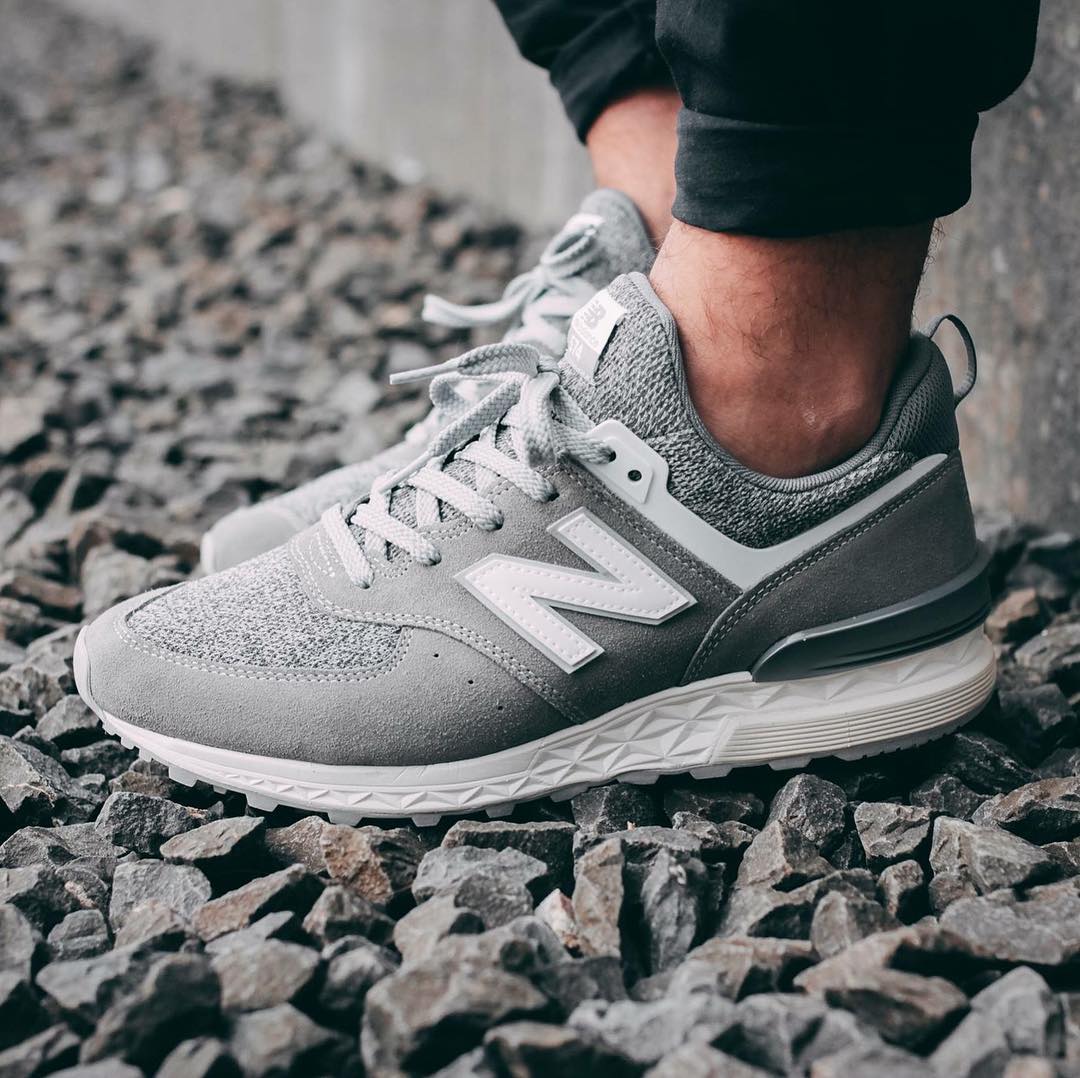 new balance 574 grey white