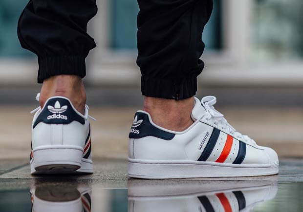 adidas superstar navy red