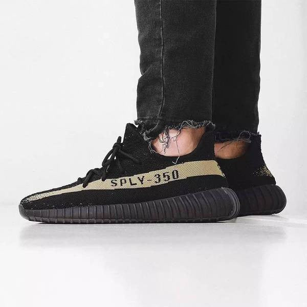 yeezy 350 black and green