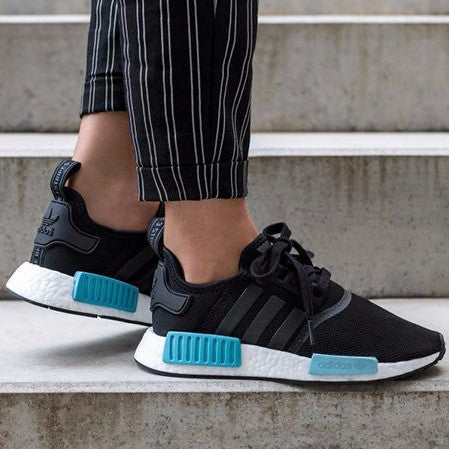 adidas nmd womens black and blue