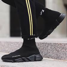 balenciaga women's black speed trainer