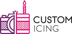 Custom Icing Personalised  Edible Printed Cake Toppers Company Logo 