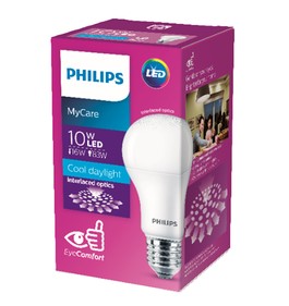 Praten mager Telemacos PHILIPS A60 MYCARE E27 LED CLASSIC BULB 10W (WARM or DAY) - FOCUS DE  LIGHTINGS PTE LTD