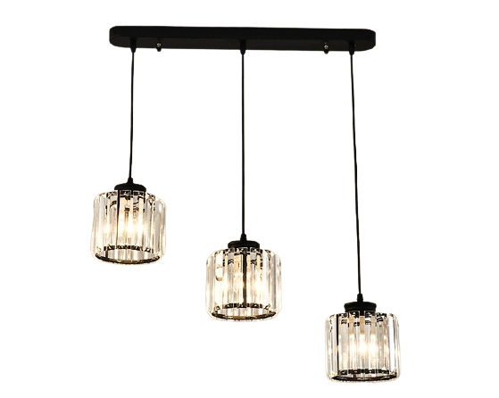 black chandelier kitchen lighting