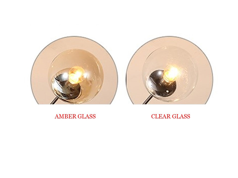 clear glass lamp globe