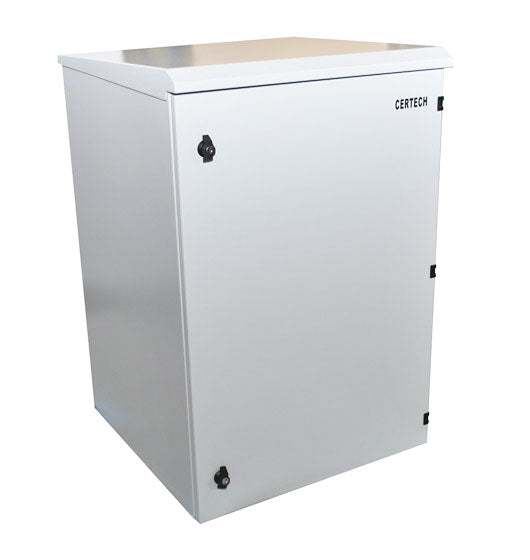 18u 600mm Deep Ip65 Rated Non Vented Outdoor Wall Mount Cabinet