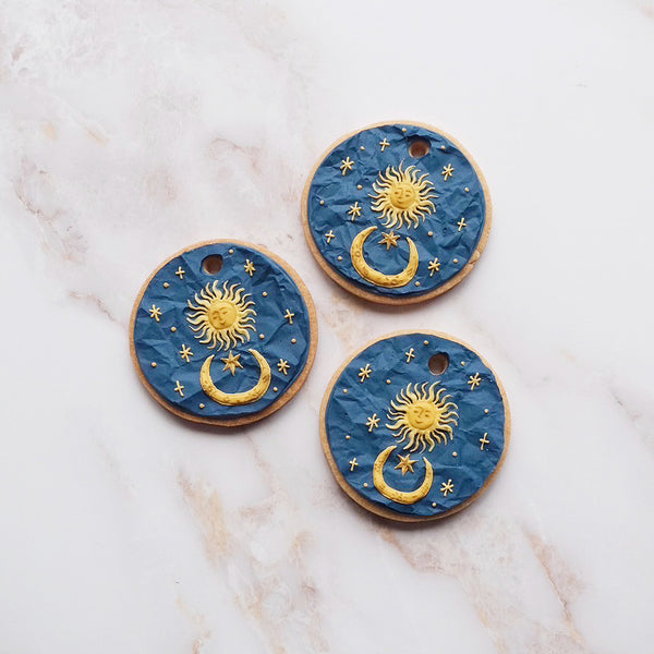 sun moon stars iced biscuits cookies