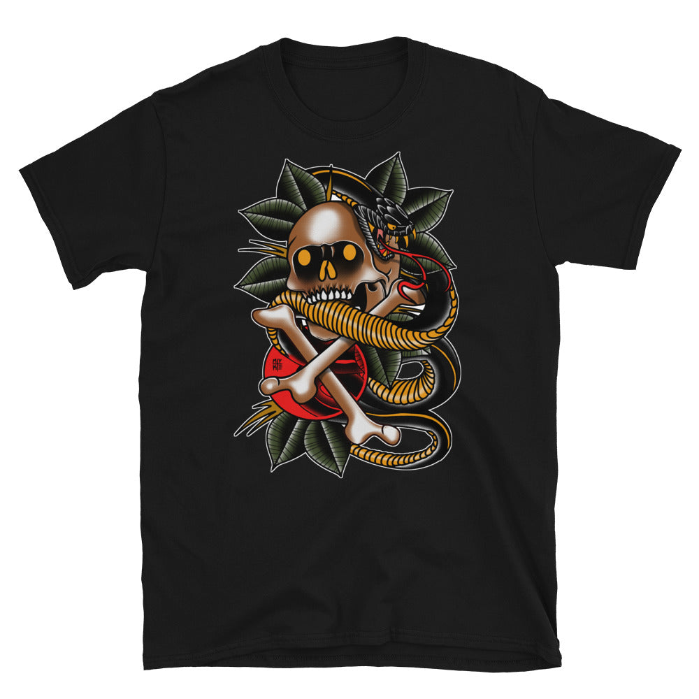 Snake & Skull Short-Sleeve Unisex T-Shirt By Myke Chambers – Myke ...