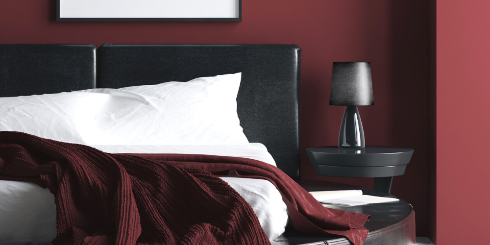 bedroom color palette burgundy