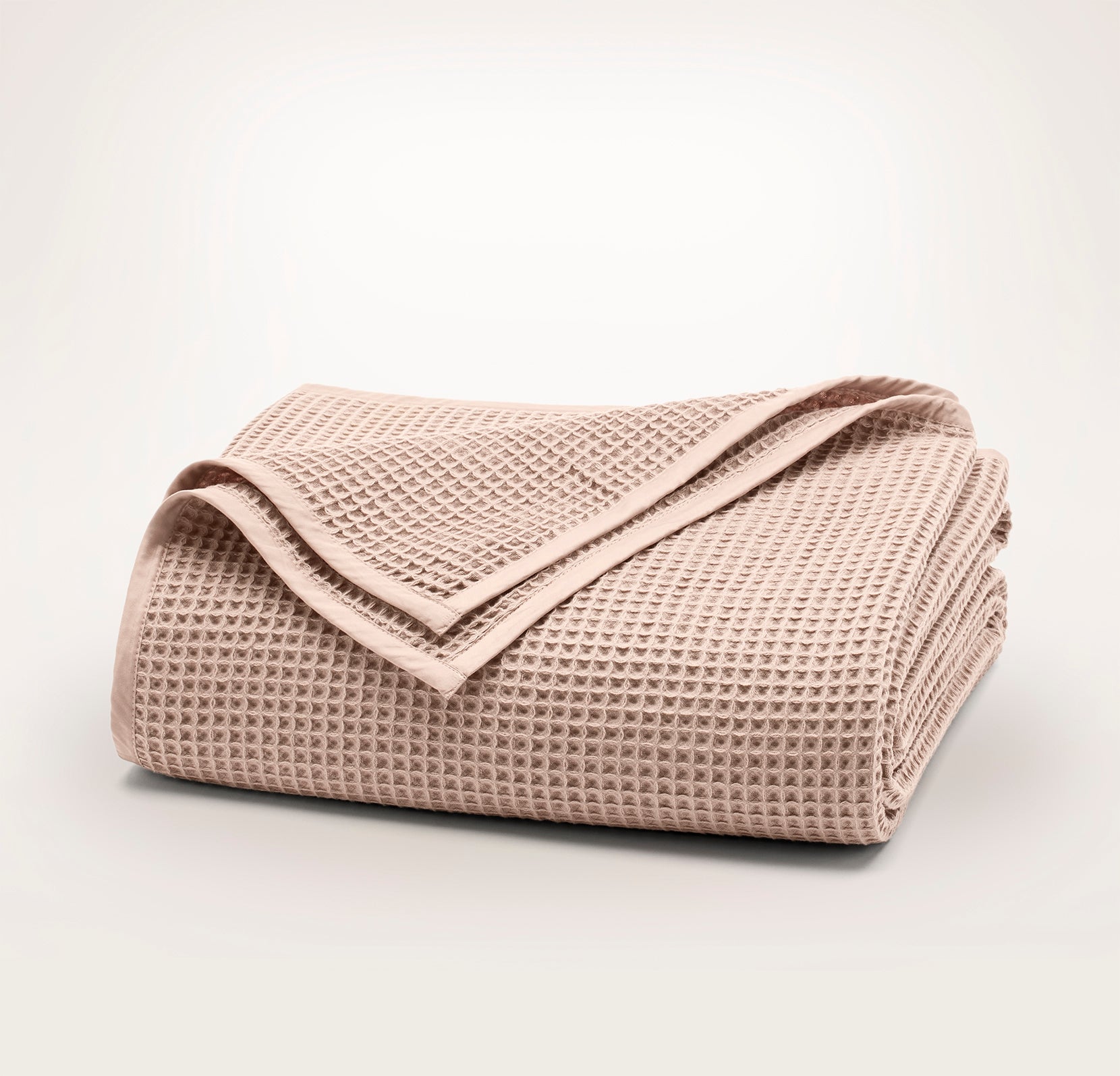 Waffle Bed Blanket in Mineral