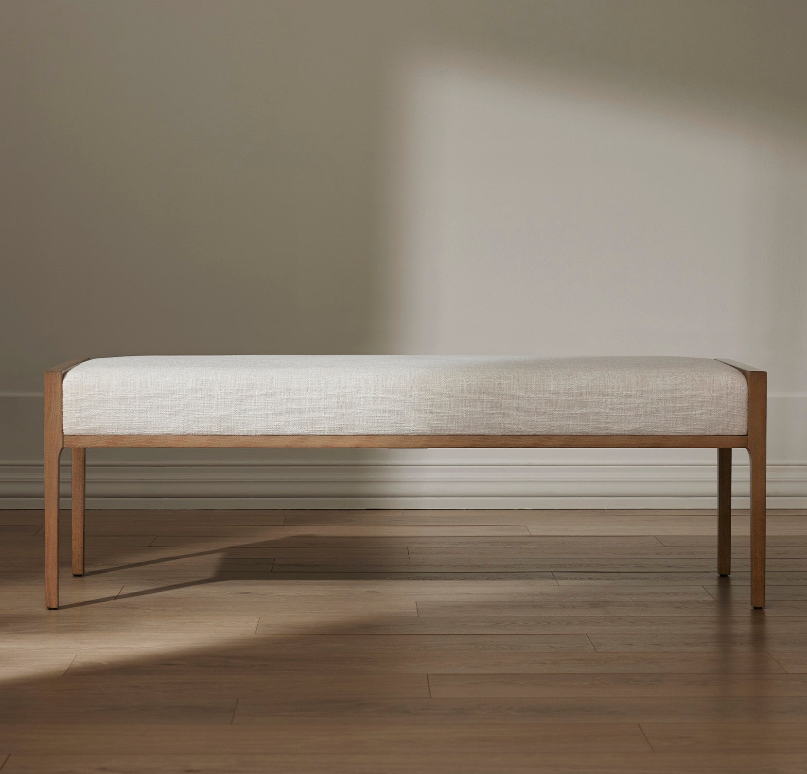 Upholstered Bench in Bluff