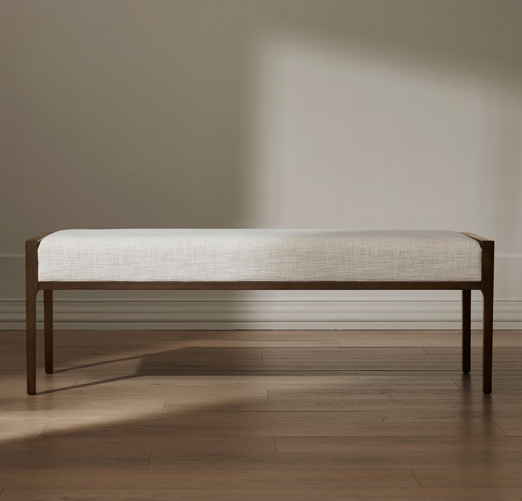 Upholstered Bench in Espresso
