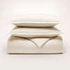 Stack image of Flannel Duvet Set - Natural
