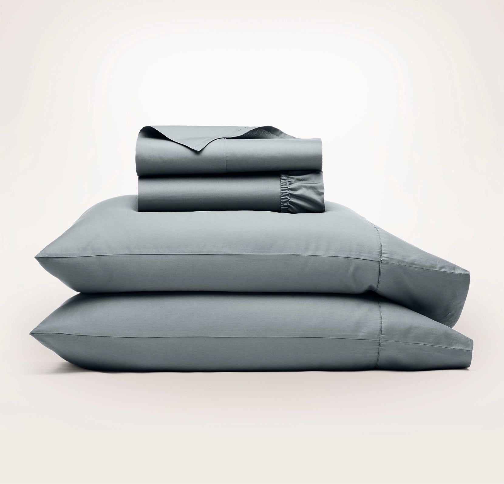 Signature Hemmed Sheet Set in Bluestone