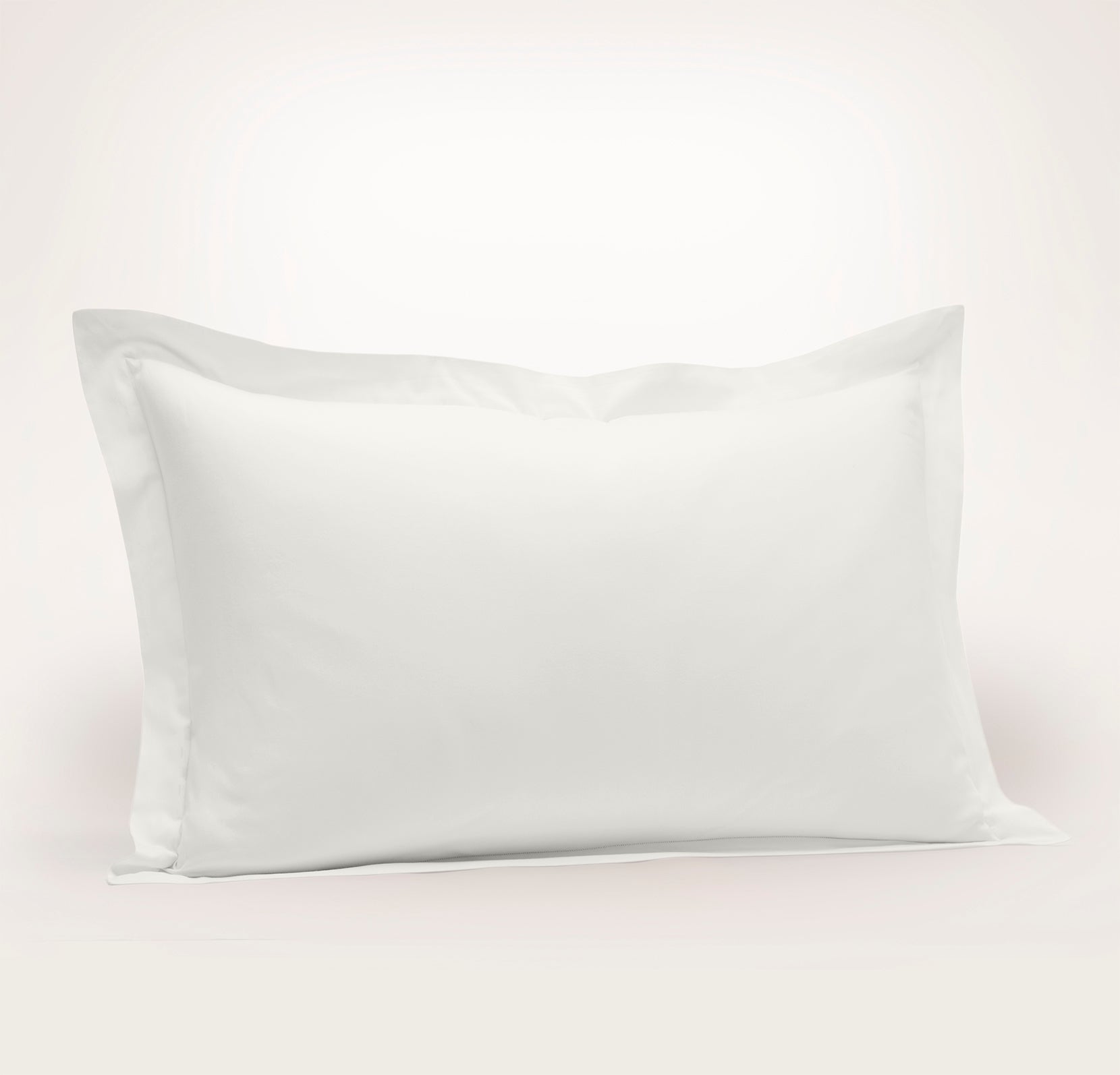 Signature Hemmed Sham in White