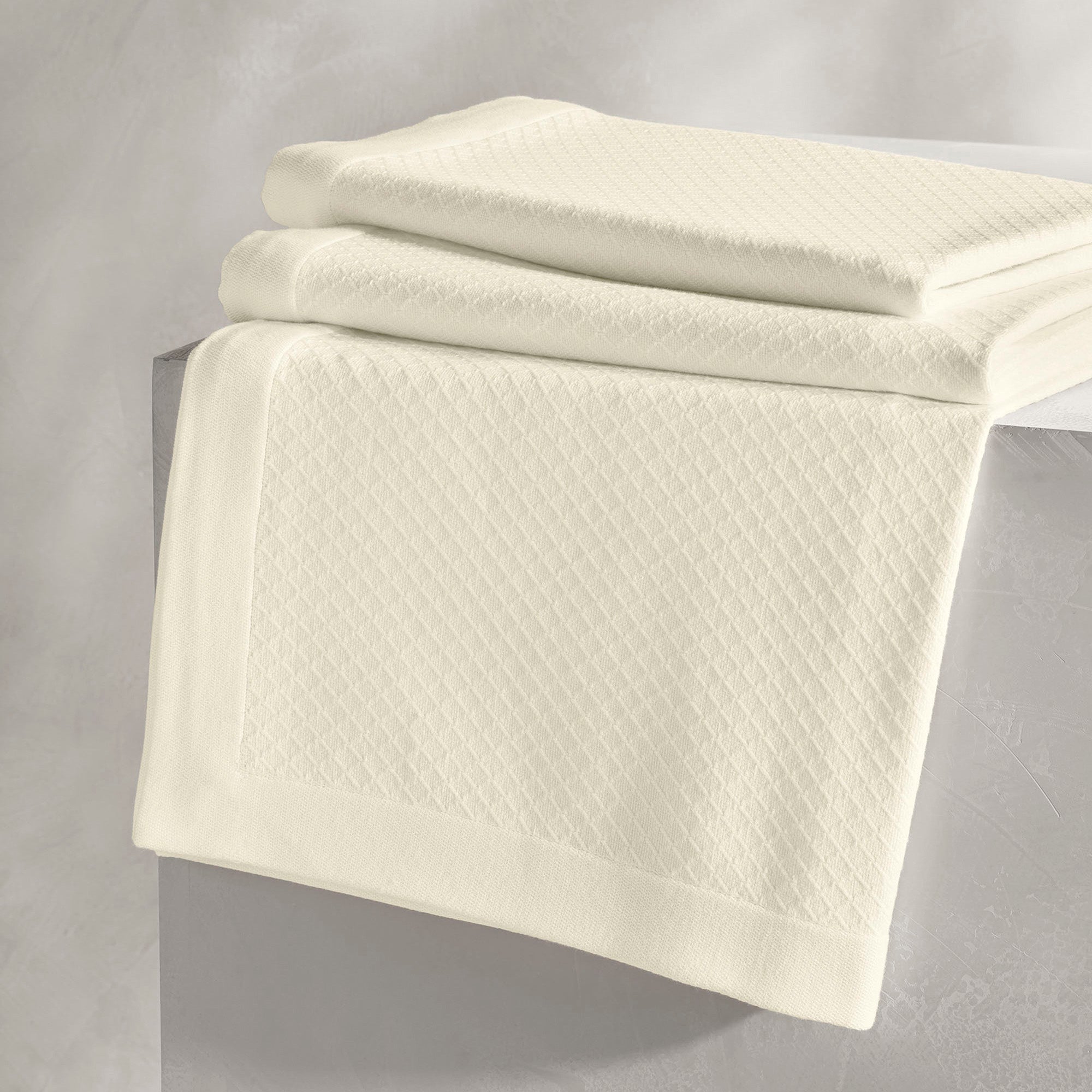 Reserve Cotton Bed Blanket in Ivory