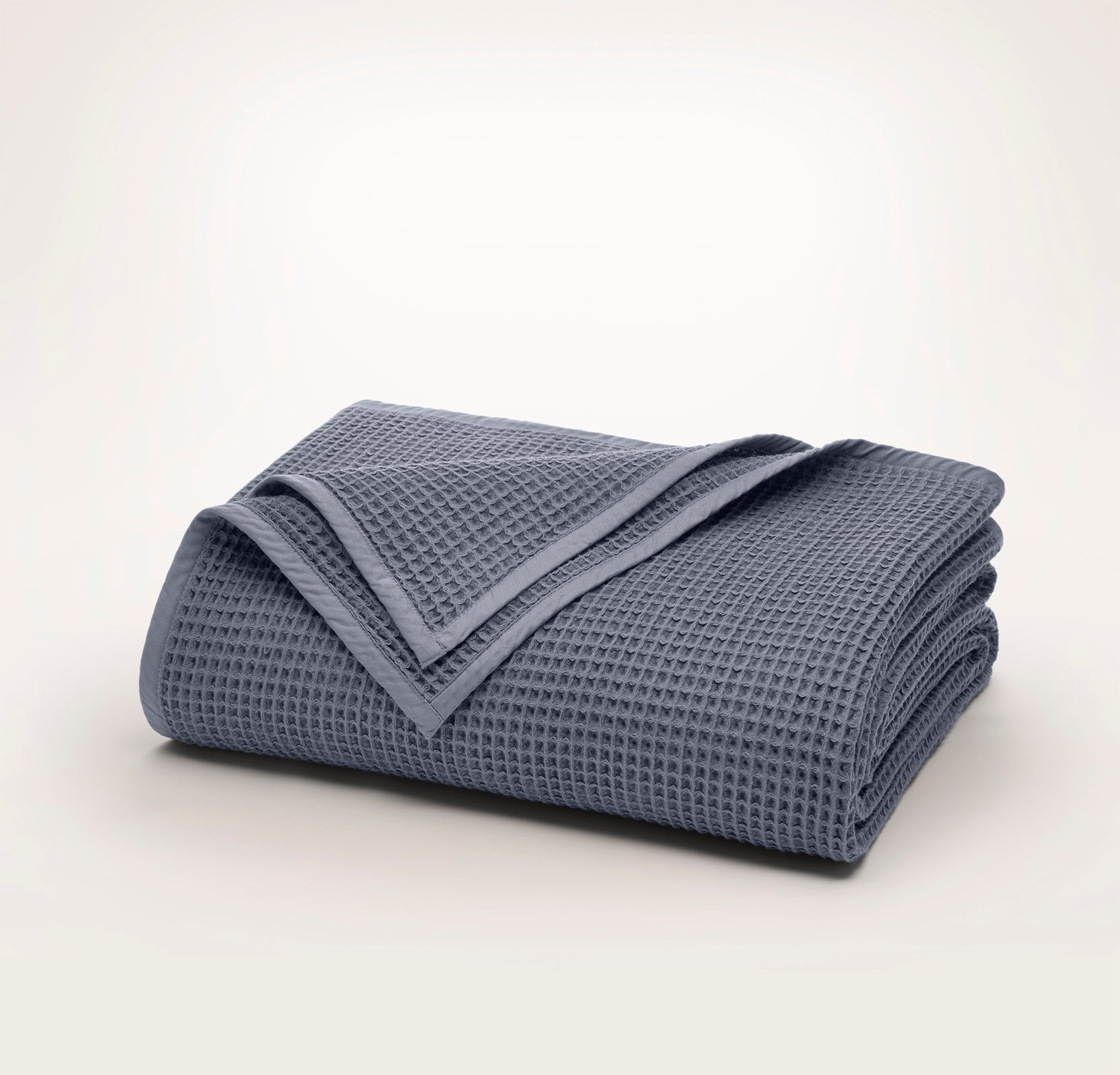 Waffle Bed Blanket in Mineral