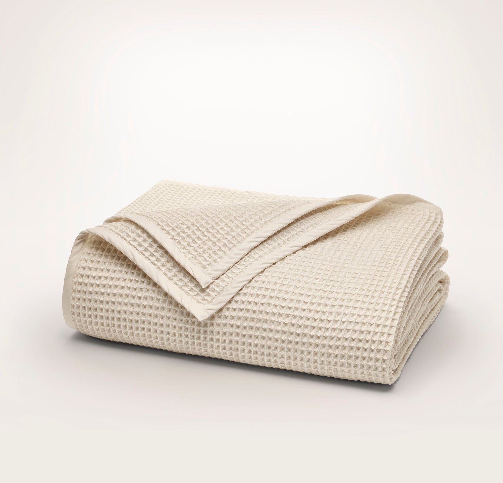 Waffle Bed Blanket in Natural