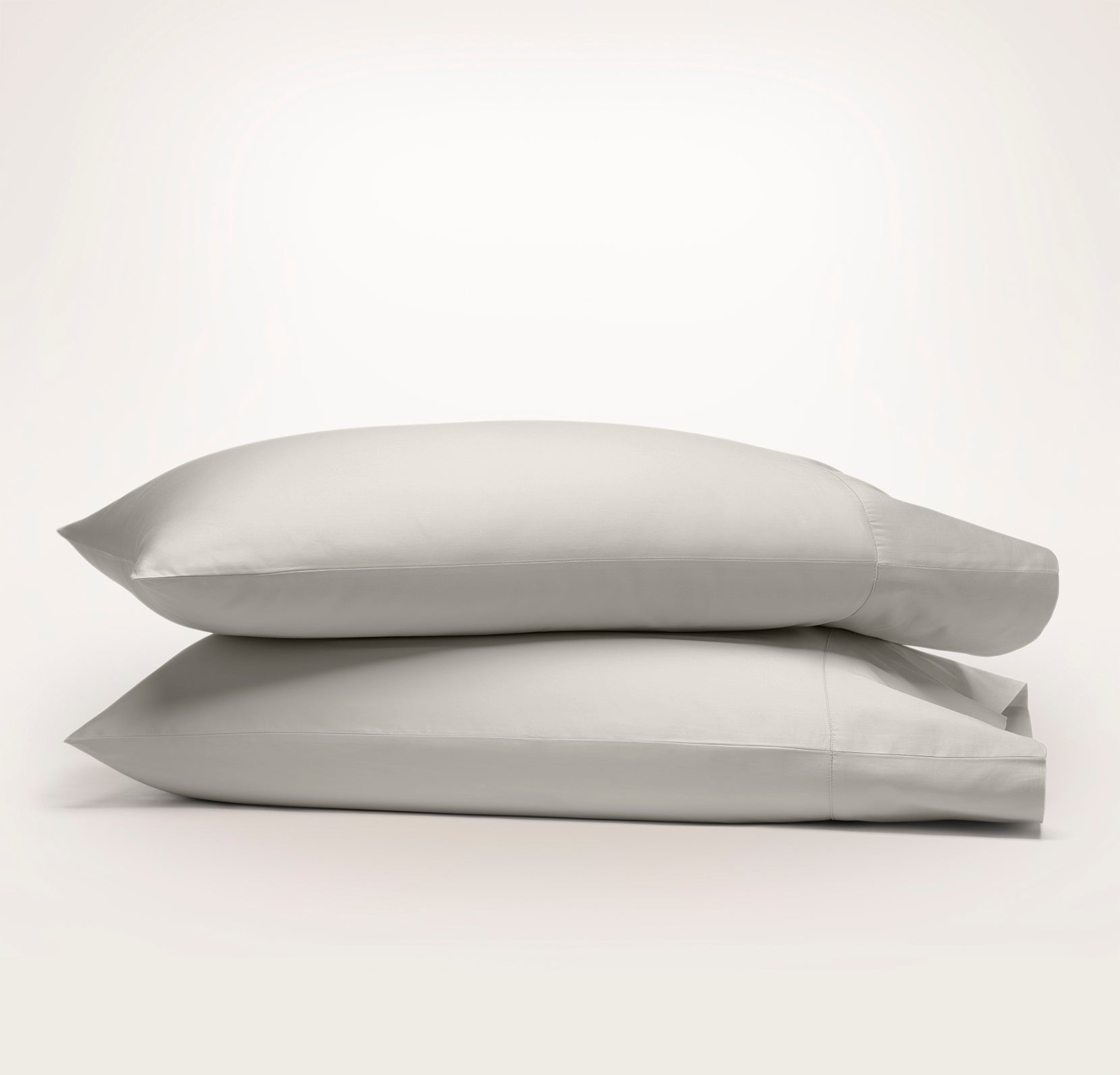 Signature Hemmed Pillowcase Set in Pewter