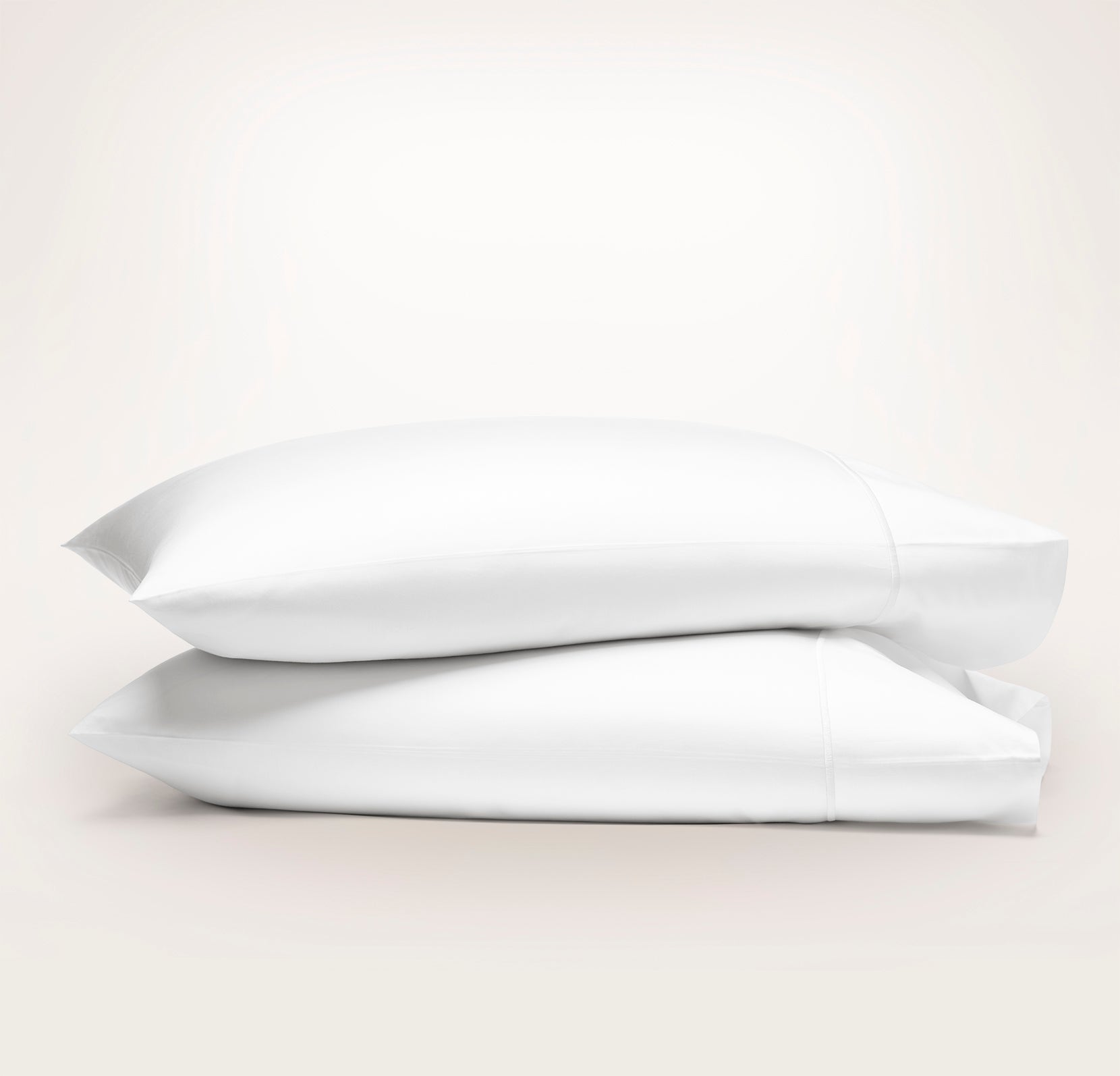 Signature Embellished Pillowcase Set in White/White Embroidered