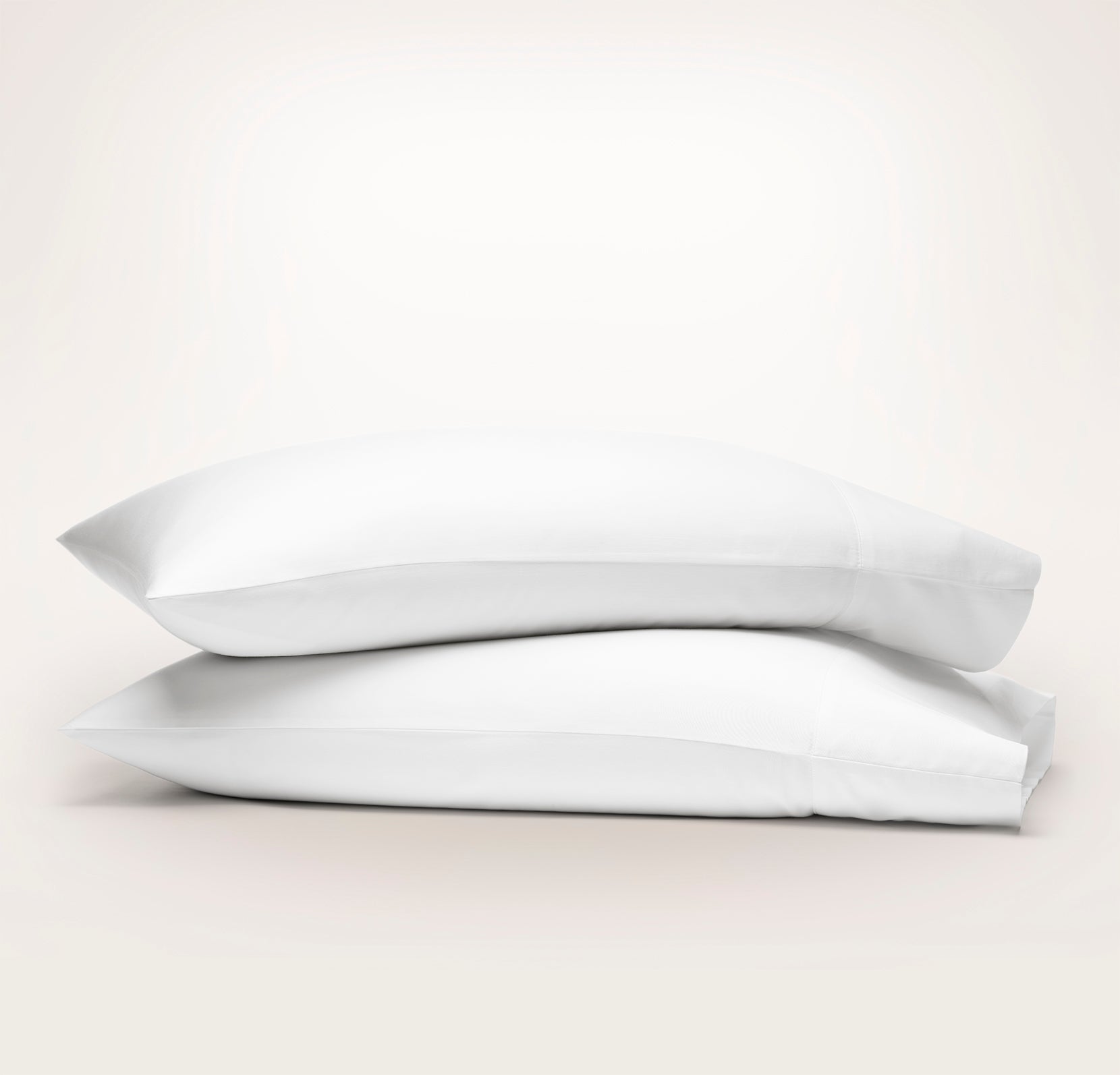 Signature Hemmed Pillowcase Set in White