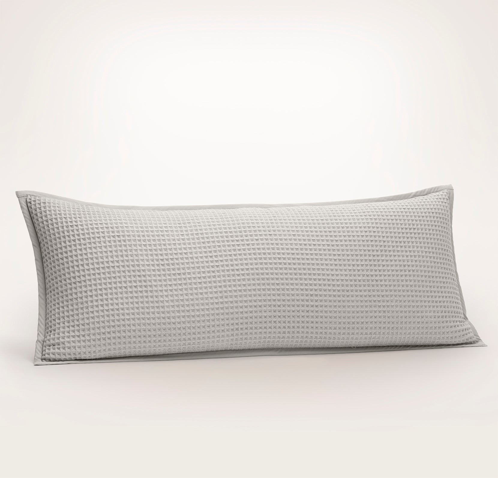 Waffle Pillow Cover in Pewter