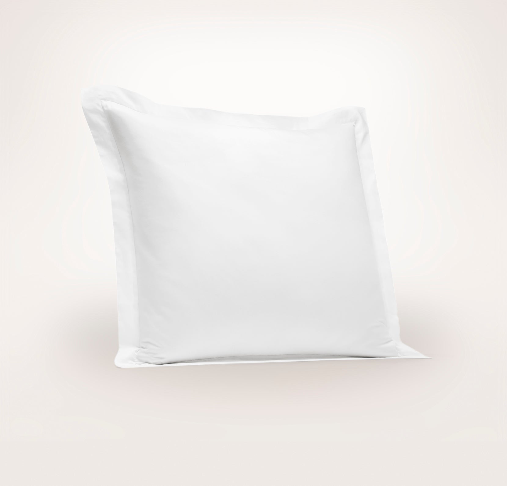 Percale Hemmed Sham in White