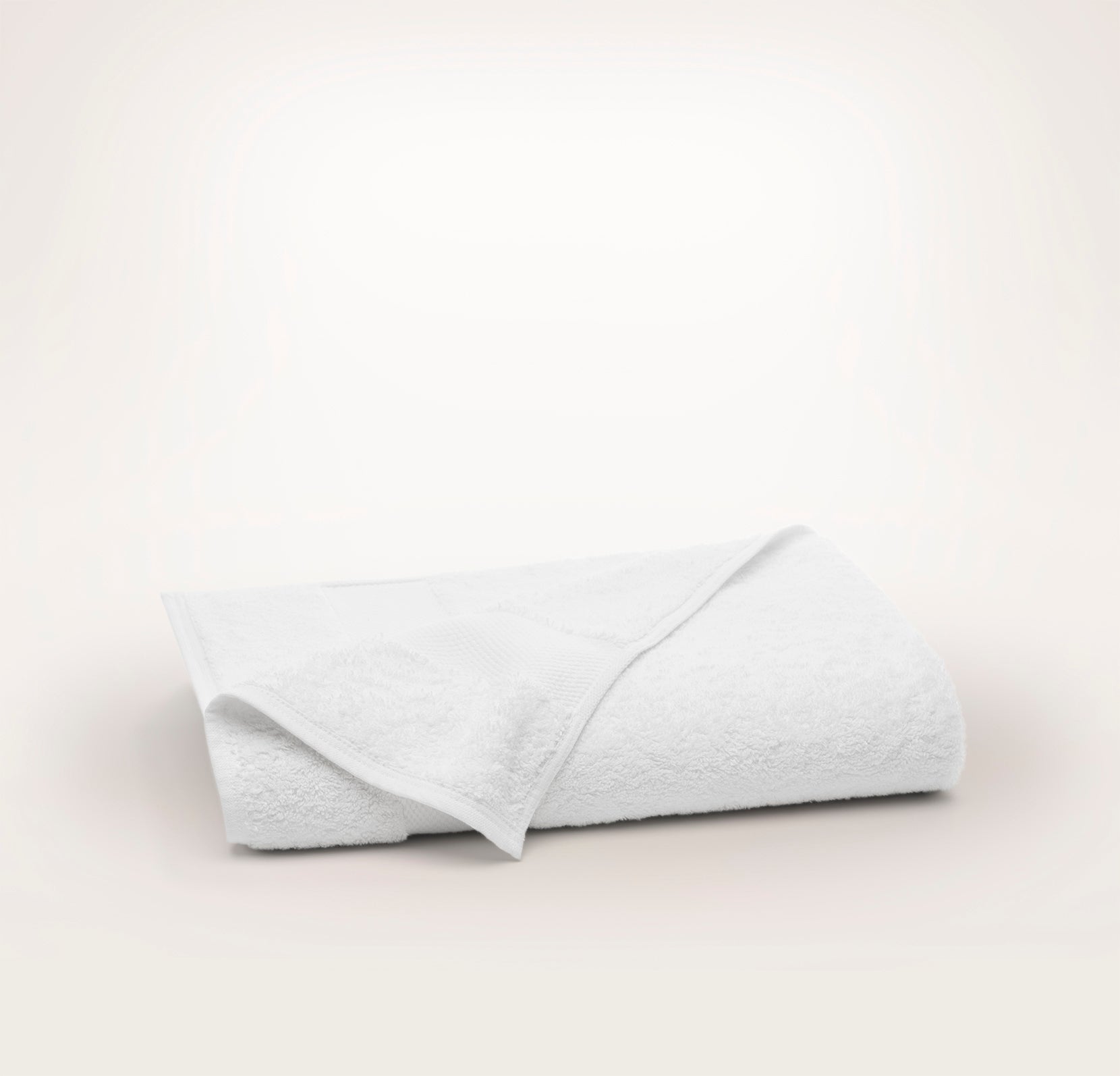 Plush Bath Towel (Single) in White