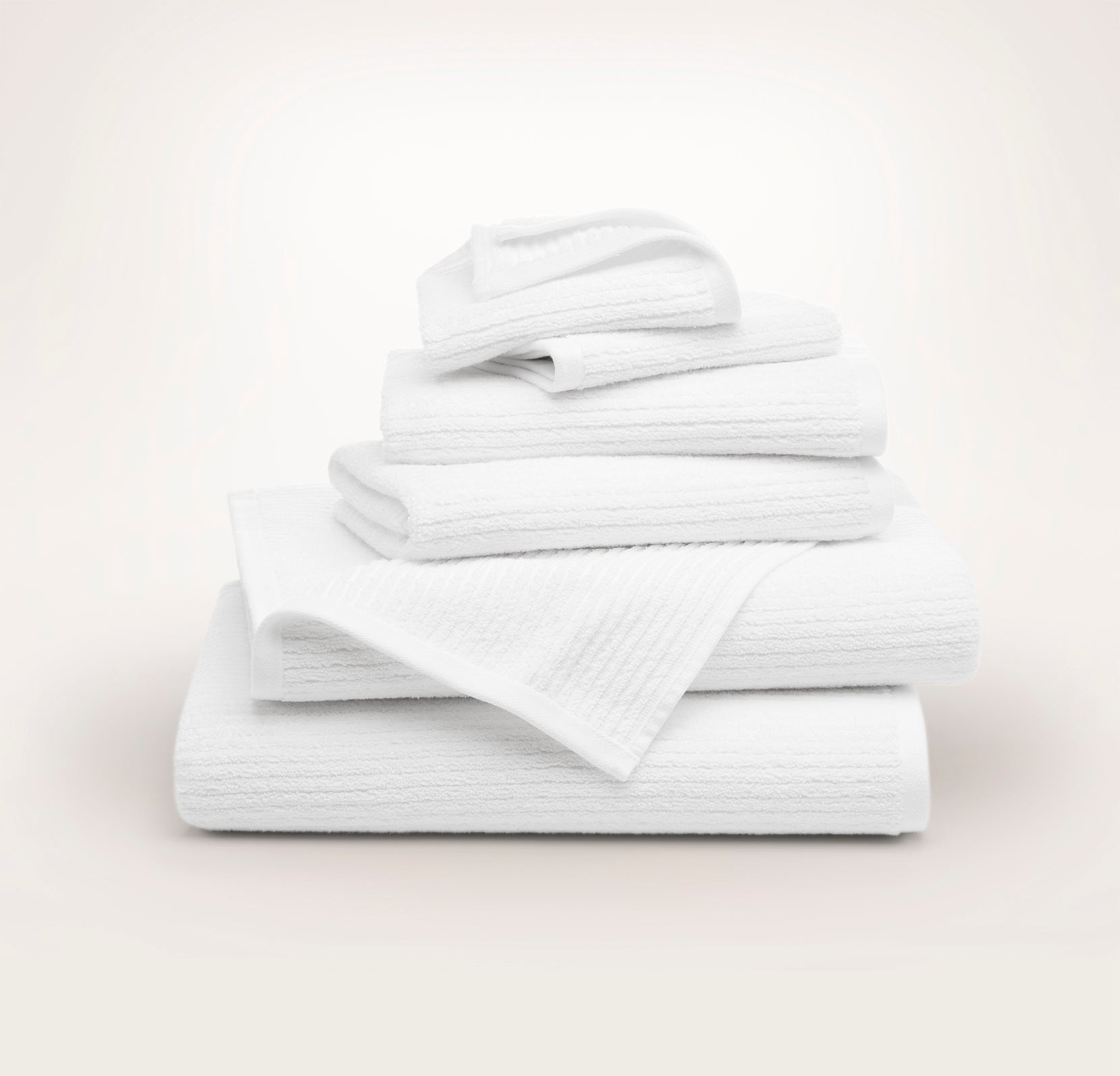 Spa Bath Towel Set in White