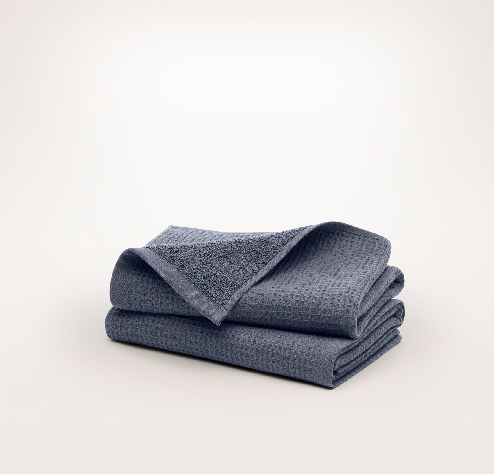 Waffle Terry Hand Towels (Pair) in Mineral