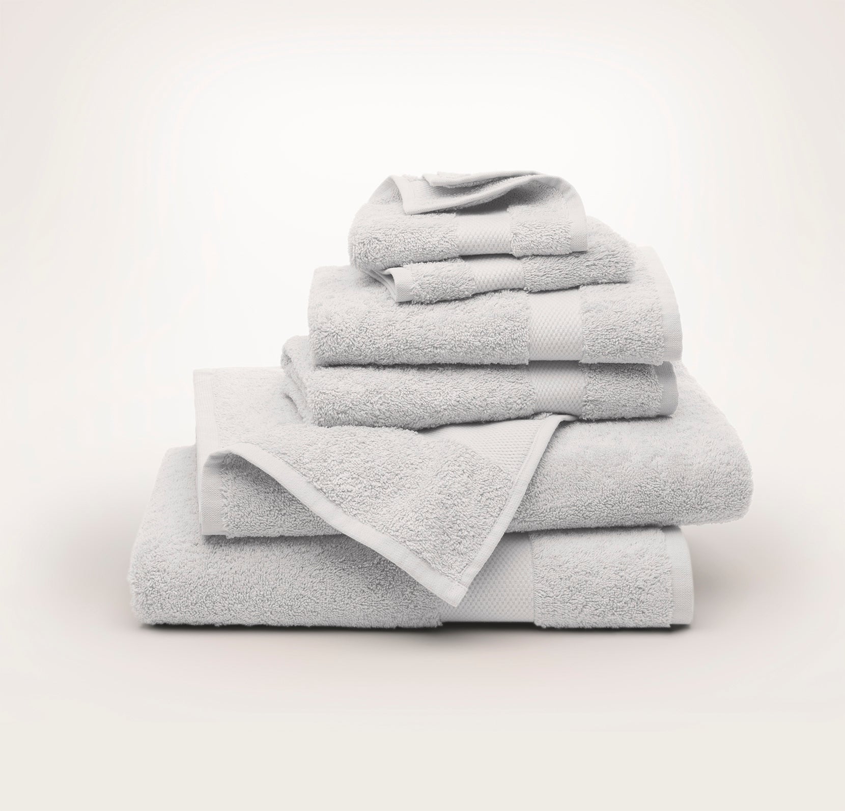 Boll & Branch Plush 6-Piece Organic Cotton Bath Towel Set in White