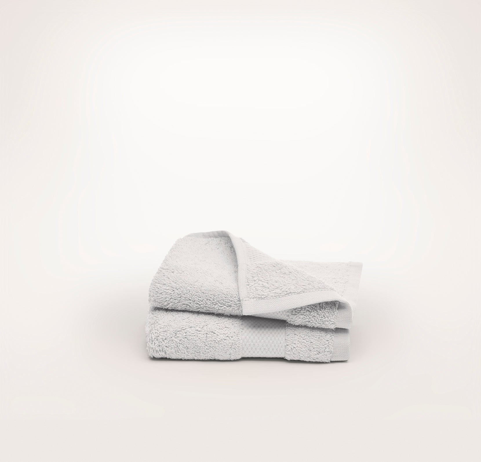 Plush Washcloths (Pair) in Pewter