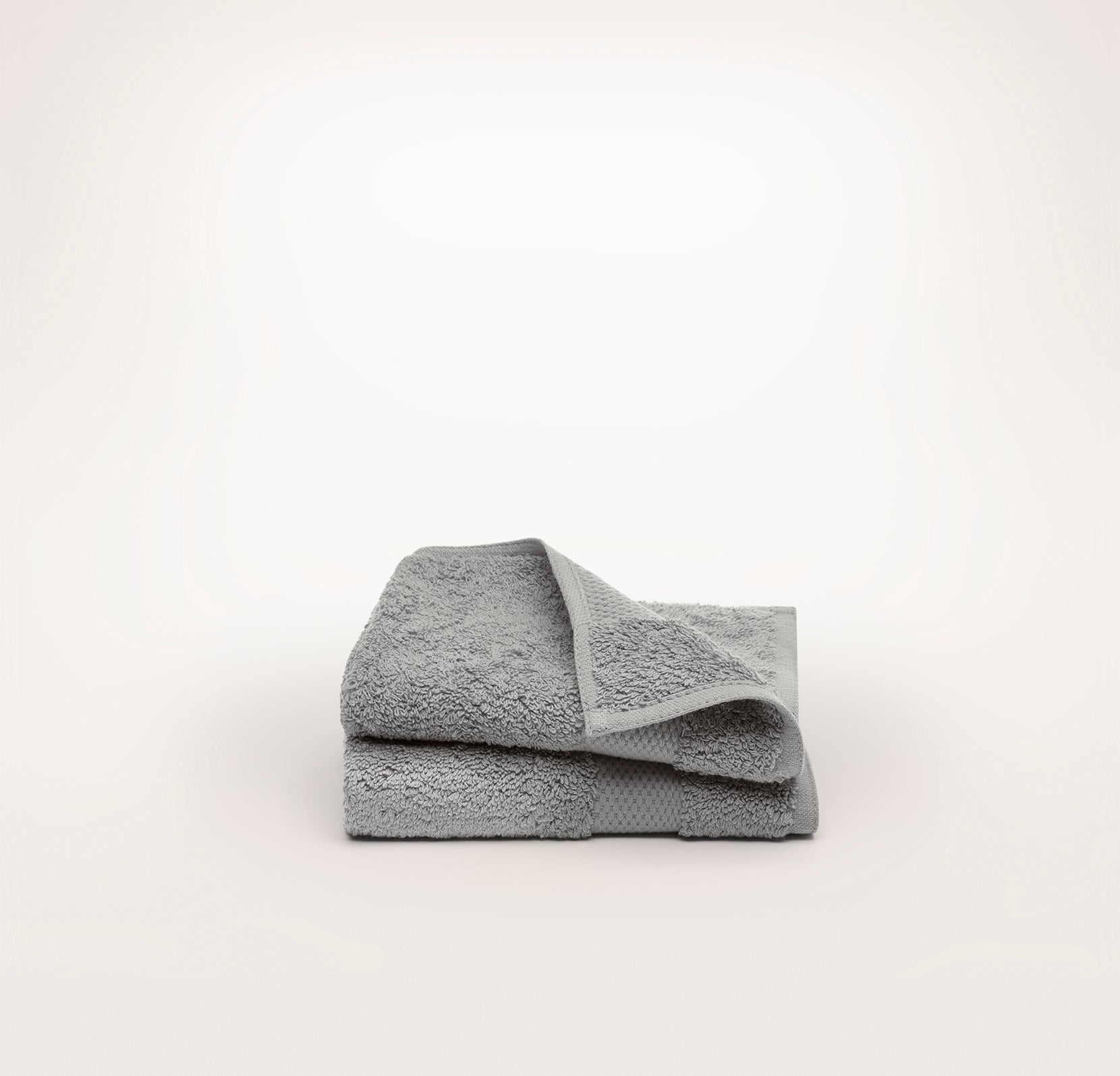 Plush Washcloths (Pair) in Stone