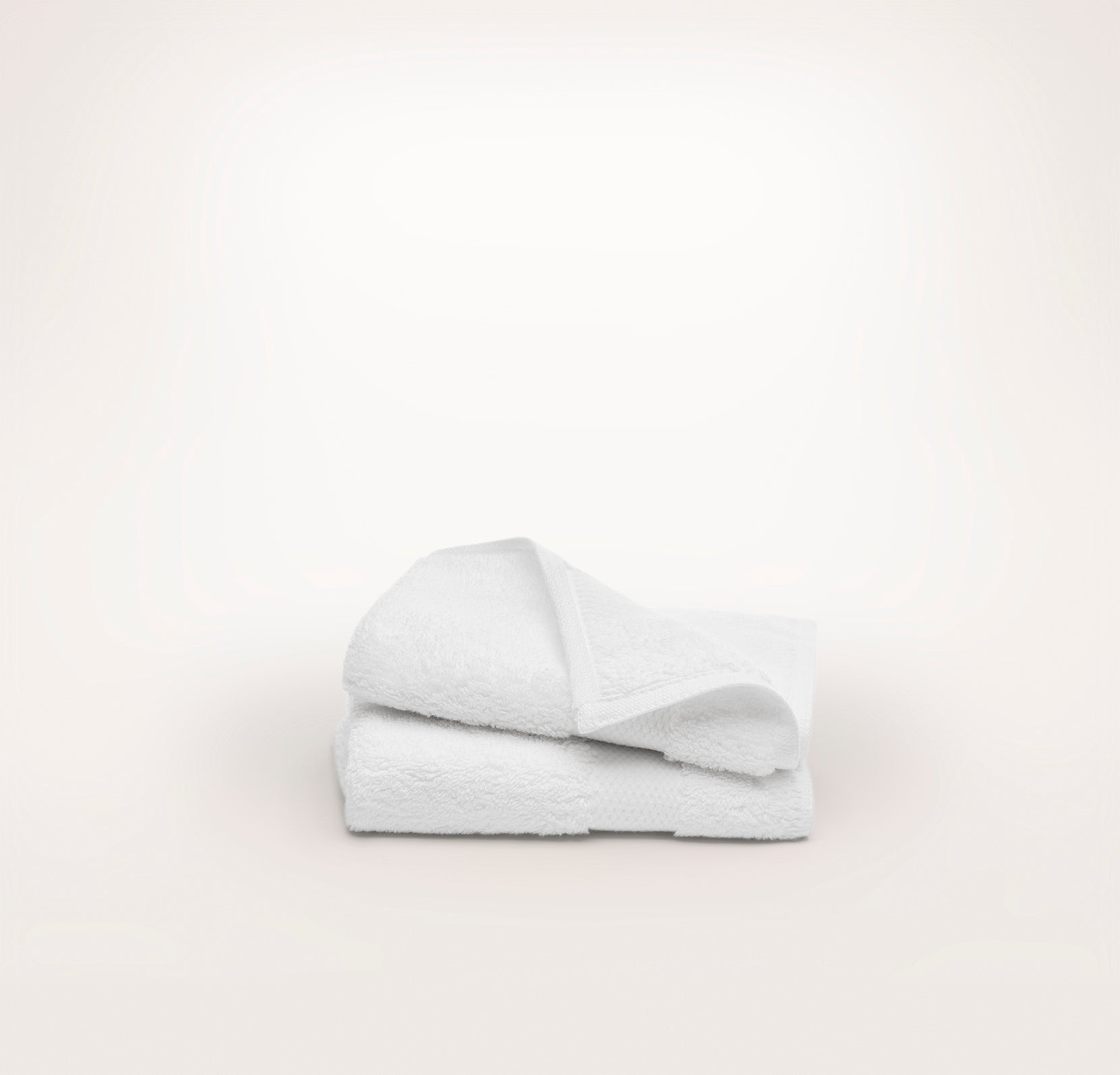 Plush Washcloths (Pair) in White