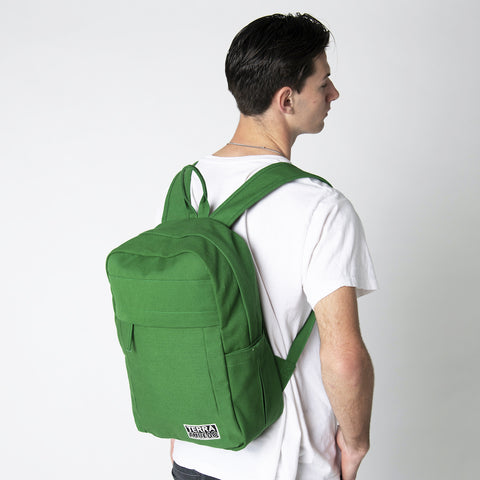 green backpack