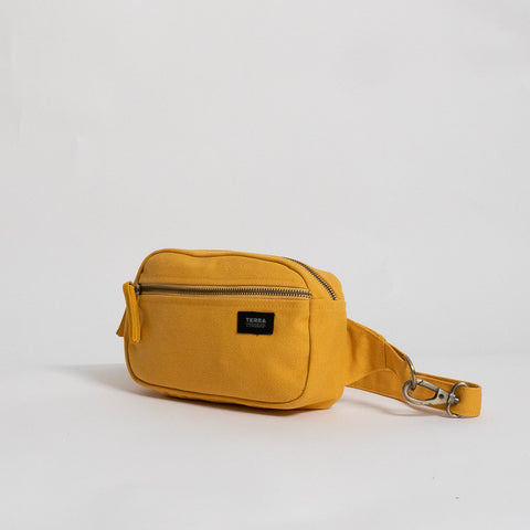 mustard yellow fanny pack