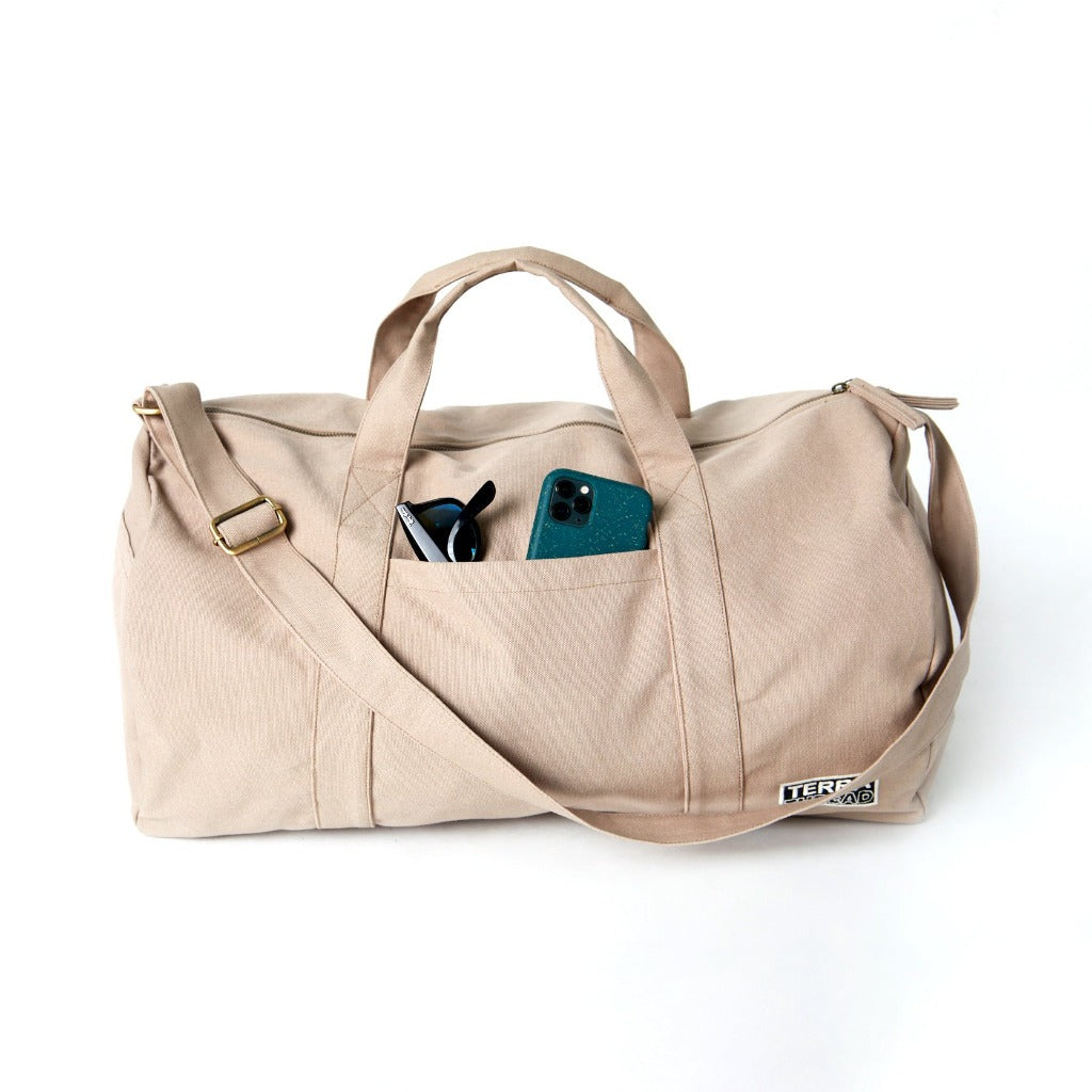 cotton duffel bag