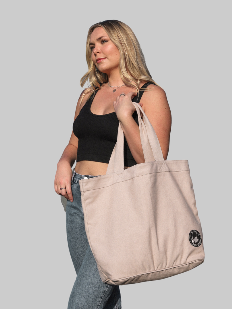 Ethically Made 100% Organic Cotton Canvas Tote Bag - Kindred