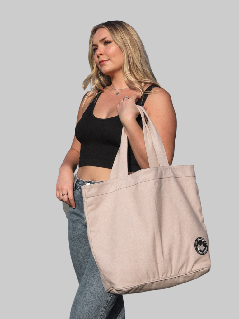 Ethically Made 100% Organic Cotton Canvas Tote Bag - Kindred Apparel Inc.