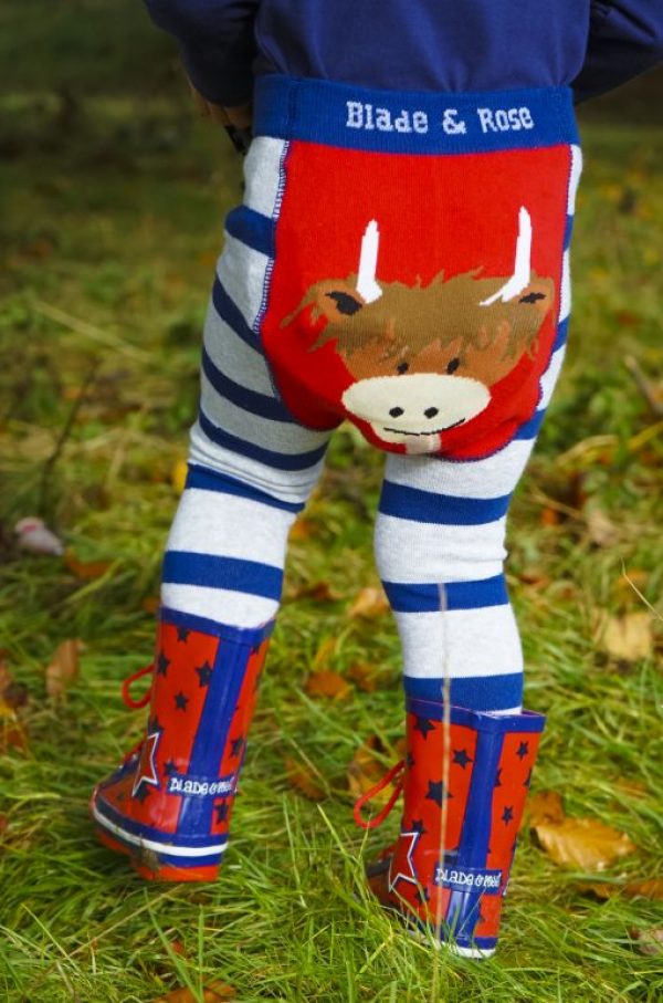 Blade Rose Highland Cow Baby Leggings Rua