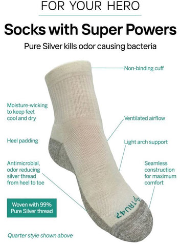 Silver Infused Thermal Conductive Grounding Socks