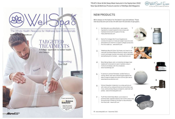 TRU47 Featured in WellSpa 360 Magazine New Products Section