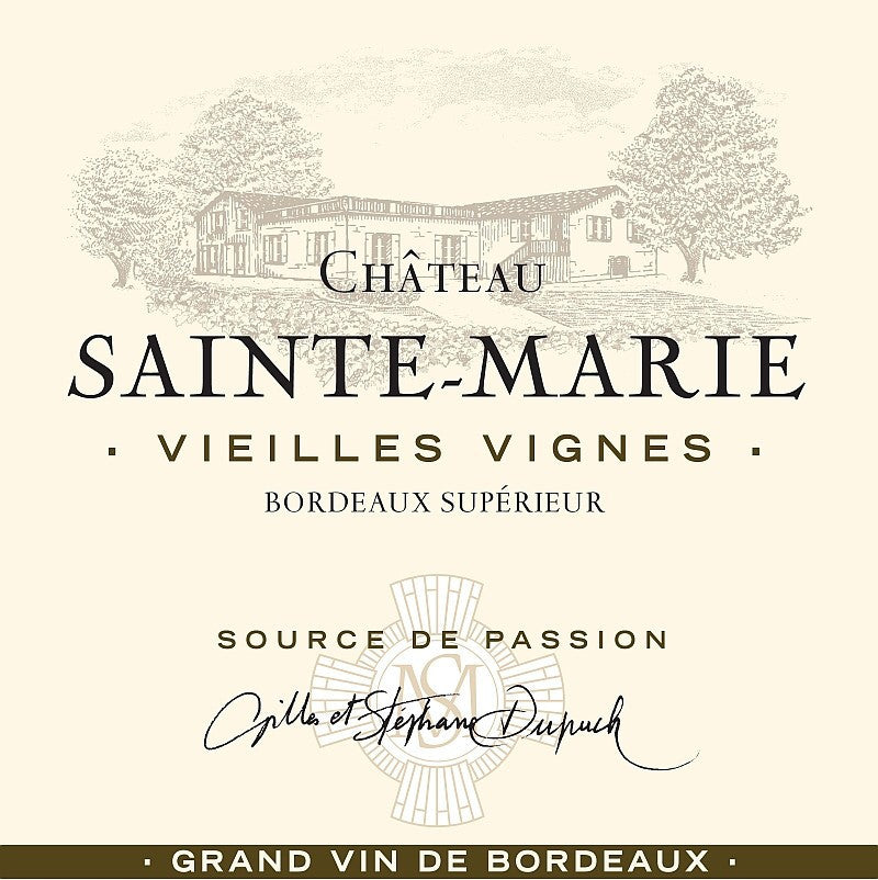 Chateau Sainte Marie Bordeaux Superieur Vieilles Vignes White Horse Wine And Spirits