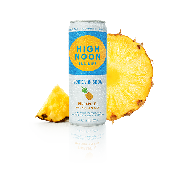 High Noon Vodka & Soda Pineapple - 4pk cans – White Horse Wine and Spirits