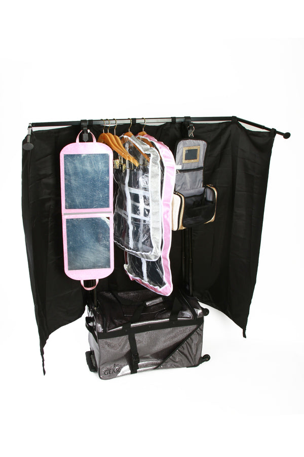 rolling bag with garment rack