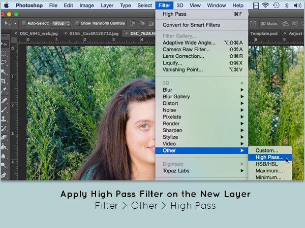 Add a High Pass Filer to Your New Layer