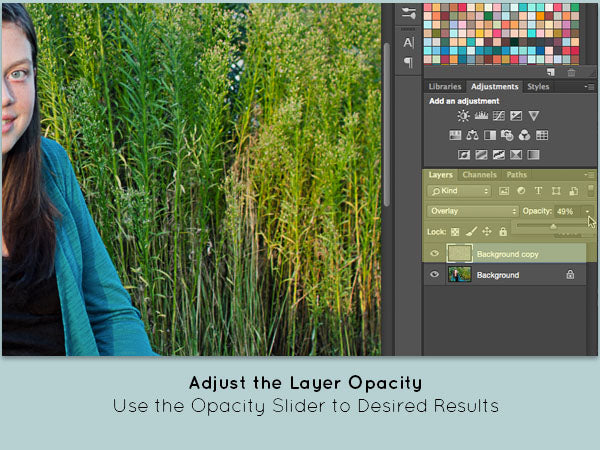 Adjust the Opacity as Needed