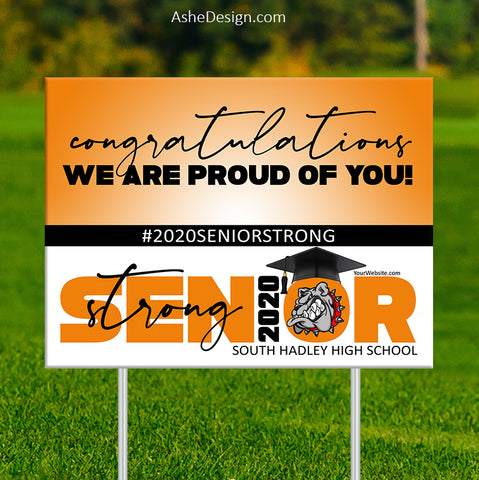 Download Ashe Design | Photoshop Template | Lawn Sign | 18x24 Horizontal | 2020 Senior Strong Photo ...