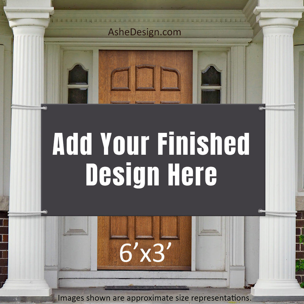 Download Mockup - Front Door Banner - Horizontal 6x3 - AsheDesign