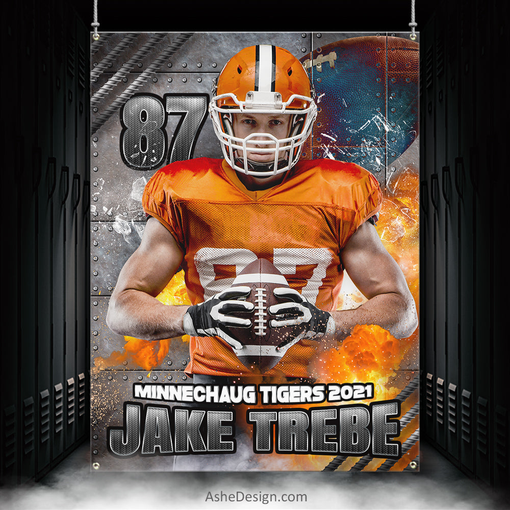 22x22 Amped Sports Banner - Molton Football Inside Sports Banner Templates